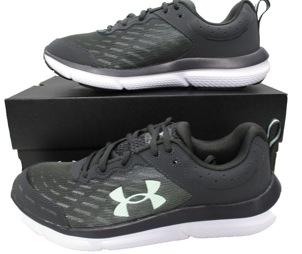 Under Armour Charged Assert 10 Shoes Womens Sz 9 Athletic Running Gray Mint